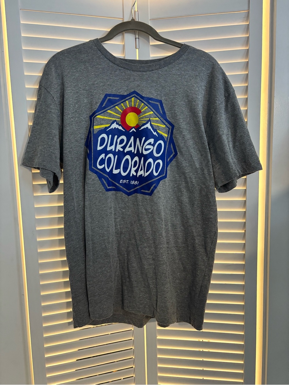 Durango Colorado Graphic Tee - Gray